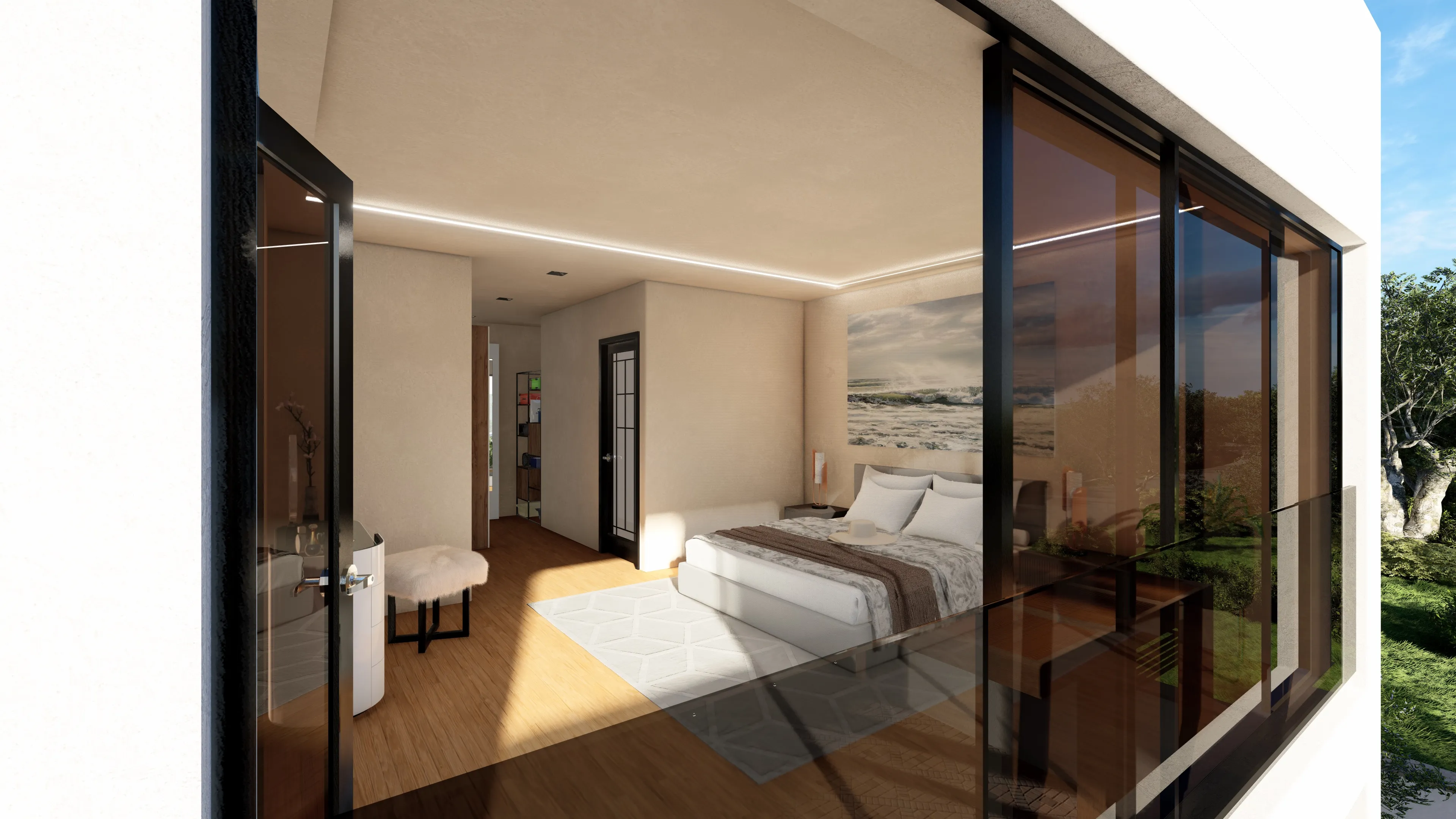 Villa A Master Suite View 3